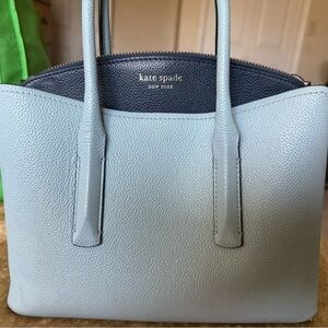 kate spade Margaux Blue Leather Tote Bag